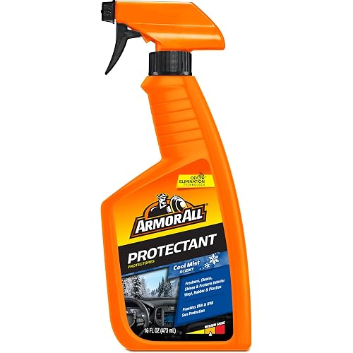 Armor All - Limpiador de ambientador de Automóvil con protección UV contra Grietas y decoloración, Niebla Fresca, 16 onzas líquidas