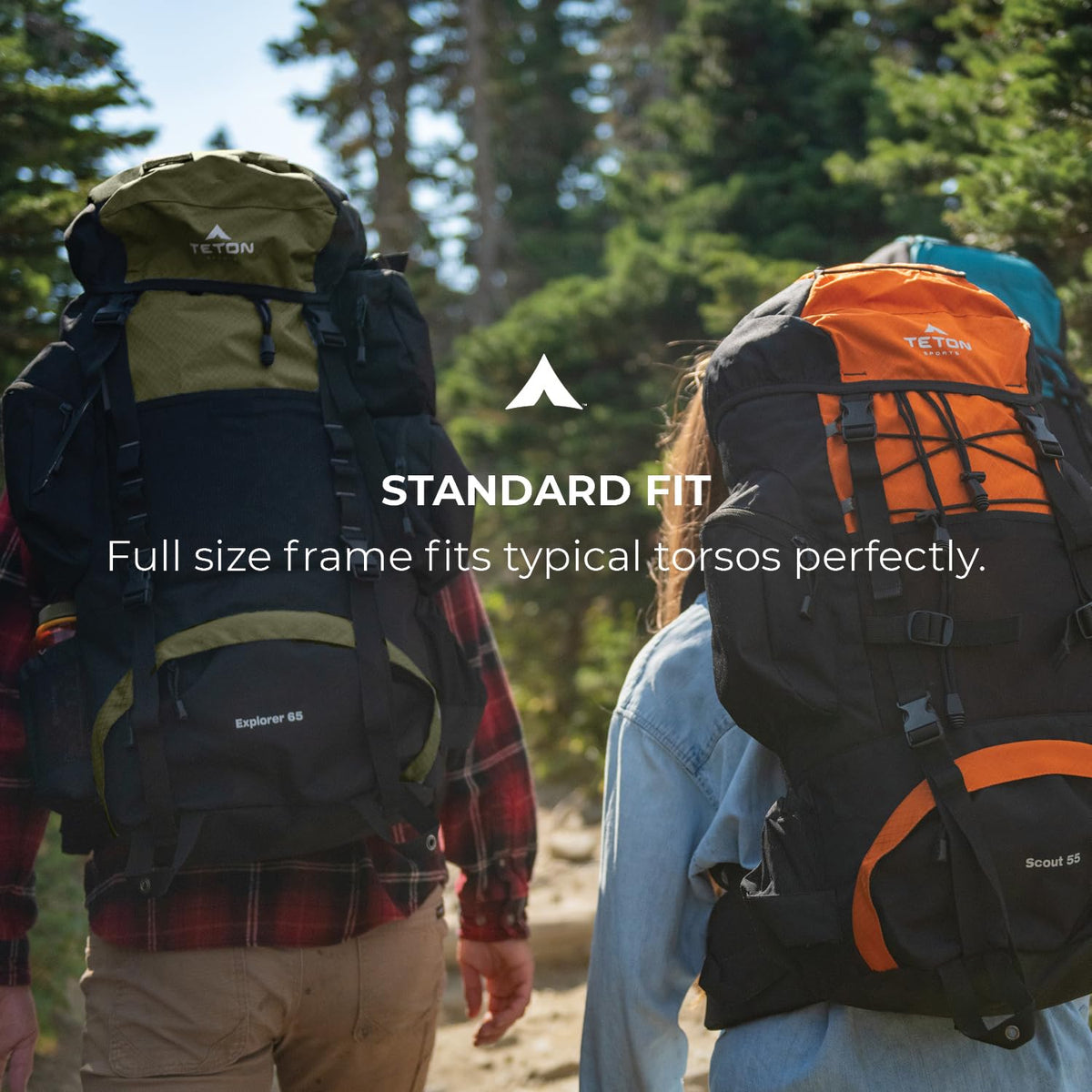 TETON 65L, 75L, 85L Explorer Internal Frame Backpack for Hiking, Camping, Backpacking, Rain Cover Included