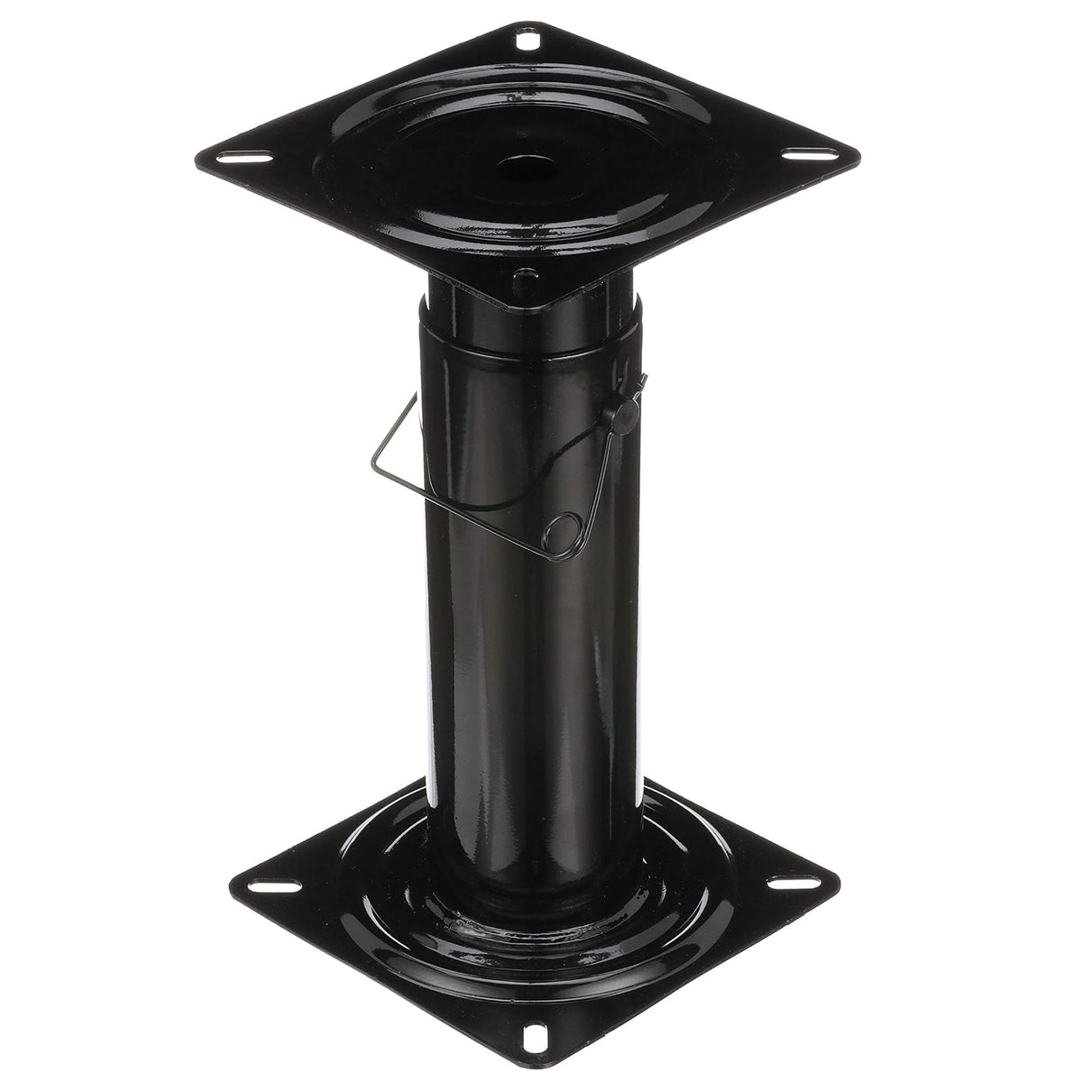 Attwood 91320-ADJ Swivl-Eze Pedestal Ajustable, Altura Ajustable de 11 ½-17 ½ Pulgadas, para Asiento de Barco, Revestimiento de Polvo Negro
