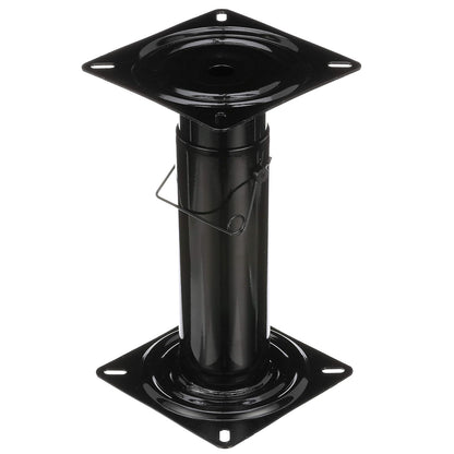 Attwood 91320-ADJ Swivl-Eze Pedestal Ajustable, Altura Ajustable de 11 ½-17 ½ Pulgadas, para Asiento de Barco, Revestimiento de Polvo Negro