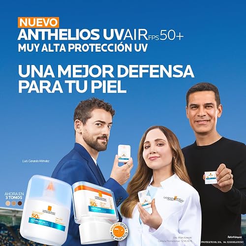 La Roche-Posay Anthelios UV AIR Serum Protector Solar SPF 50+ Tono Claro Natural, 50 ml