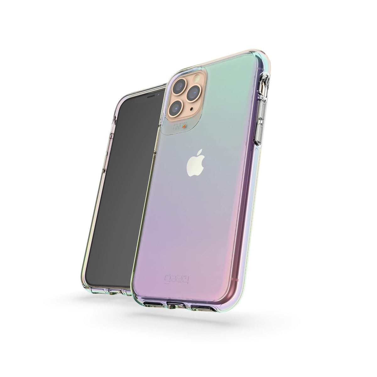 Gear4 ZAGG Crystal Palace Iridescent Compatible con iPhone 11 Pro, protección Avanzada contra Impactos con tecnología D3O integrada, Anti-amarilleo, Cubierta de teléfono – Iridiscente