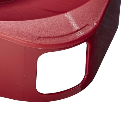Goodcook 10658 - Jarra de plástico de 1 galón con 3 coladores y cierre sin derrames, apto para lavaplatos, transparente y rojo