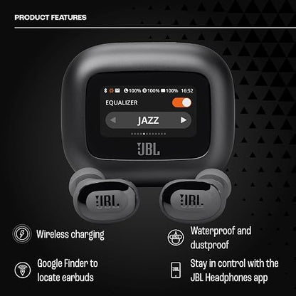 JBL Live Buds 3 Audífonos Inalámbricos NC Bluetooth, Drivers de 10mm, Reproducción 40 Horas, Pantalla Táctil - Azul