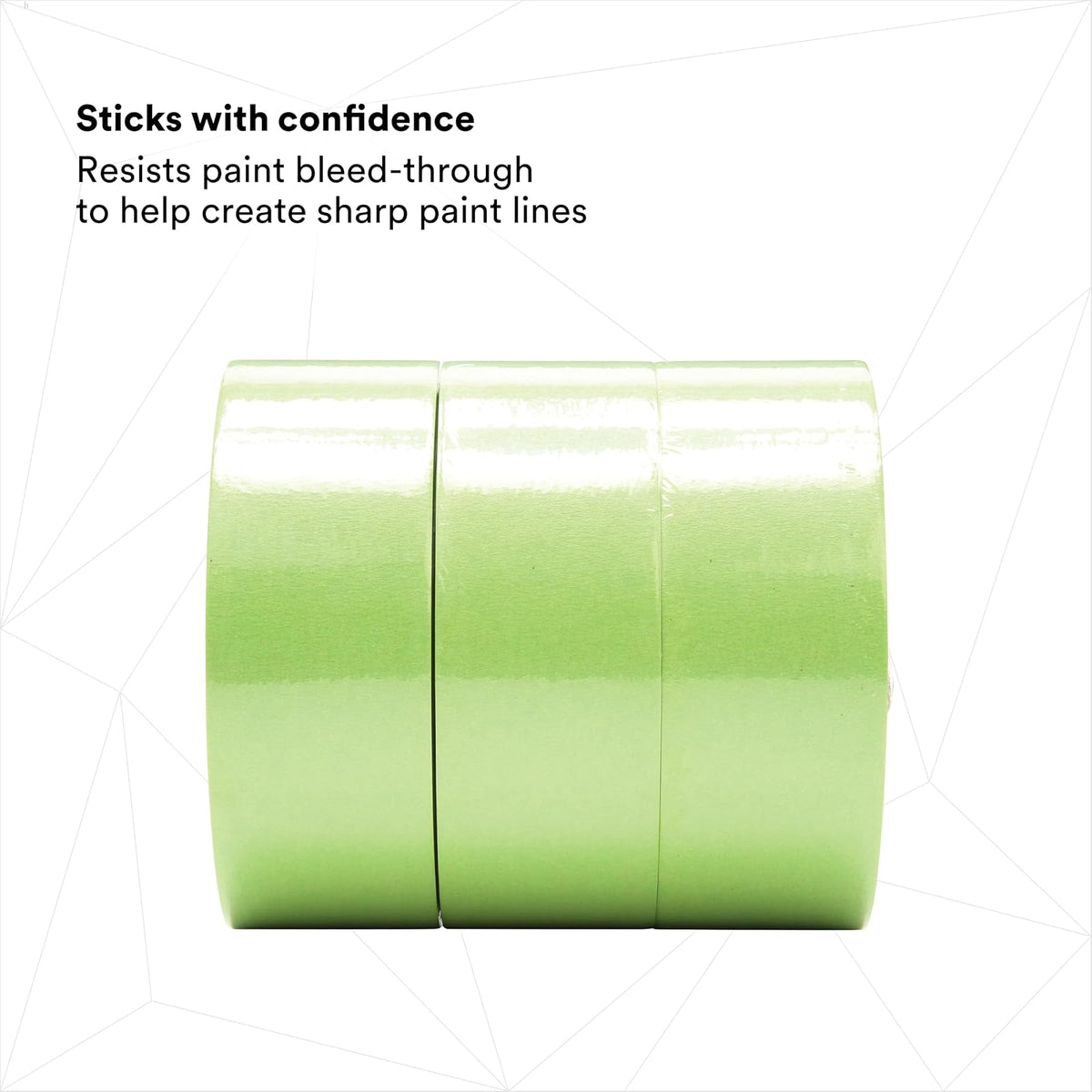 3M High Performance Green Masking Tape 401+, 48 mm x 55 m (Case of 12)