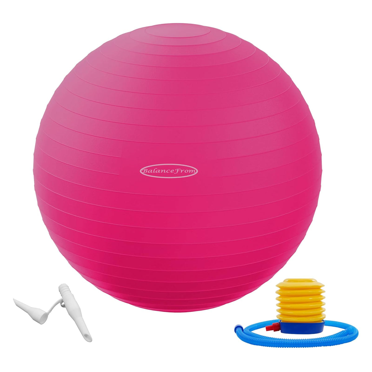 BalanceFrom Pelota de Ejercicio Antiexplosión - Rosa - Rebel Fun. - 38-45 cm, S - Pelota de Ejercicio