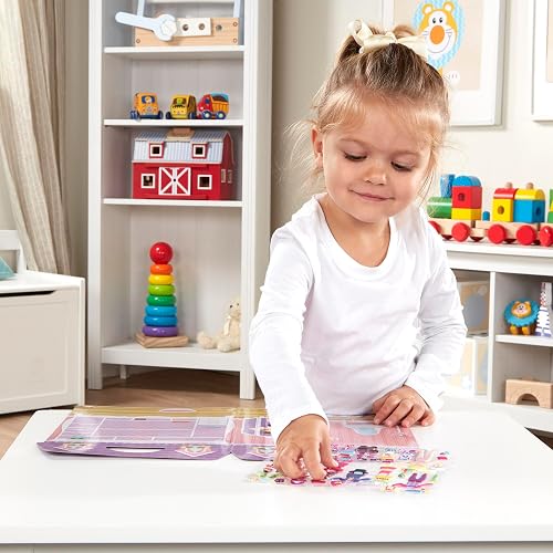 Melissa & Doug Set de juego de calcomanías esponjosas, de Vestir (libro de actividades reutilizable, 76 calcomanías, genial para viajes)
