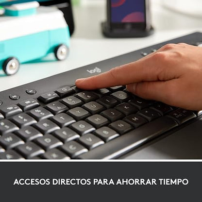 Logitech Signature K650 Teclado Confort, Estándar, Ergonómico, con Navegación Web, Captura de Pantalla y más Atajos, USB Bluetooth BLE o Logi Bolt, para PC/Windows/Mac - Grafito