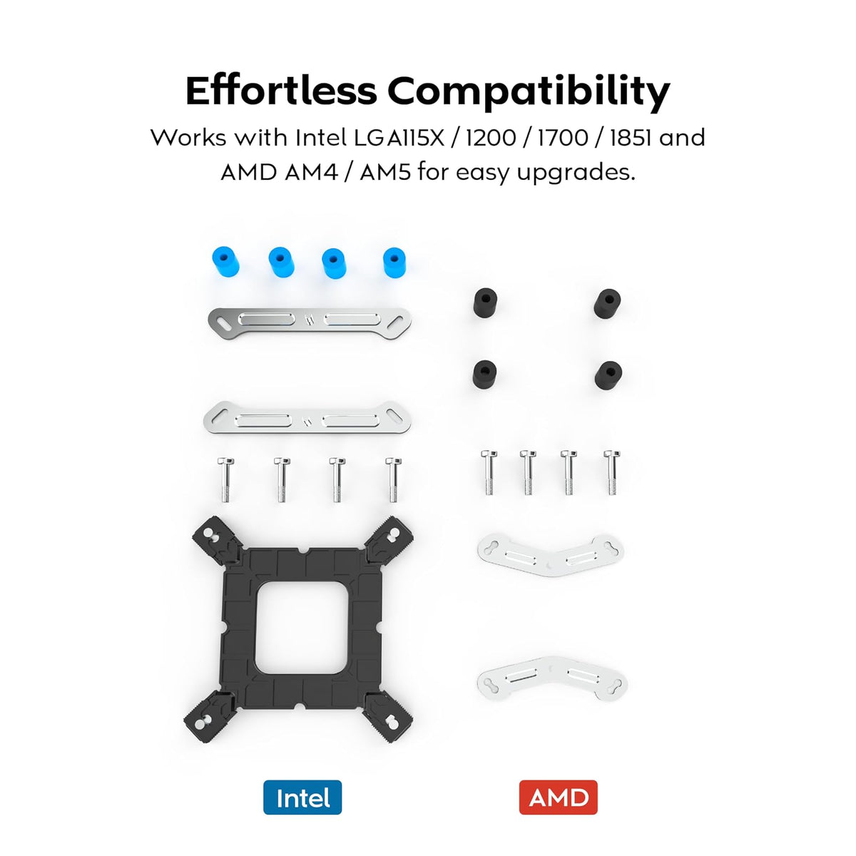 MONTECH NX600 - Enfriador de aire para CPU de doble torre, 6 tubos de calor | Soporte de enchufe AMD AM5/AM4 e Intel LGA1851/1700, altura de 160 mm, base de cobre soldado, refrigeración de flujo de aire