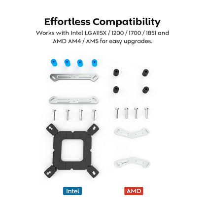 MONTECH NX600 - Enfriador de aire para CPU de doble torre, 6 tubos de calor | Soporte de enchufe AMD AM5/AM4 e Intel LGA1851/1700, altura de 160 mm, base de cobre soldado, refrigeración de flujo de aire