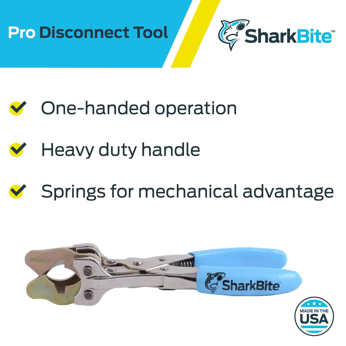 SharkBite Pro Push to Connect Herramienta de desconexión, tubería PEX, cobre, CPVC, PE-RT, HDPE, HDPE, PROD3810