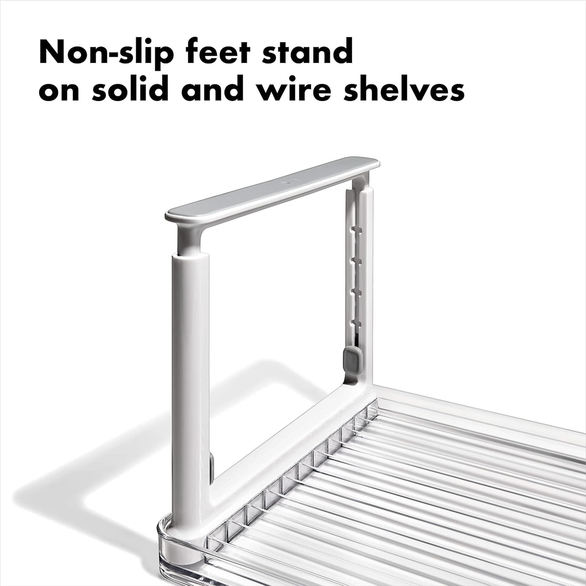 OXO Good Grips - Elevador de estante ajustable para nevera