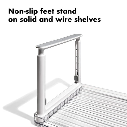 OXO Good Grips - Elevador de estante ajustable para nevera
