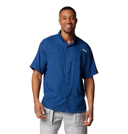 Columbia PFG Tamiami II Camisa de Pesca Manga Corta para Hombre - Carbón - XL Alto