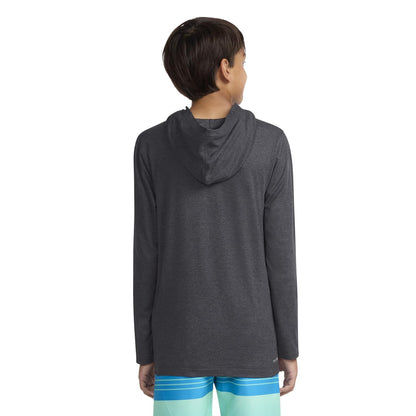 Hurley Long Sleeve Hooded UPF 50+ Rash Guard Swim Shirt Camisa de protección de Sarpullido Niños