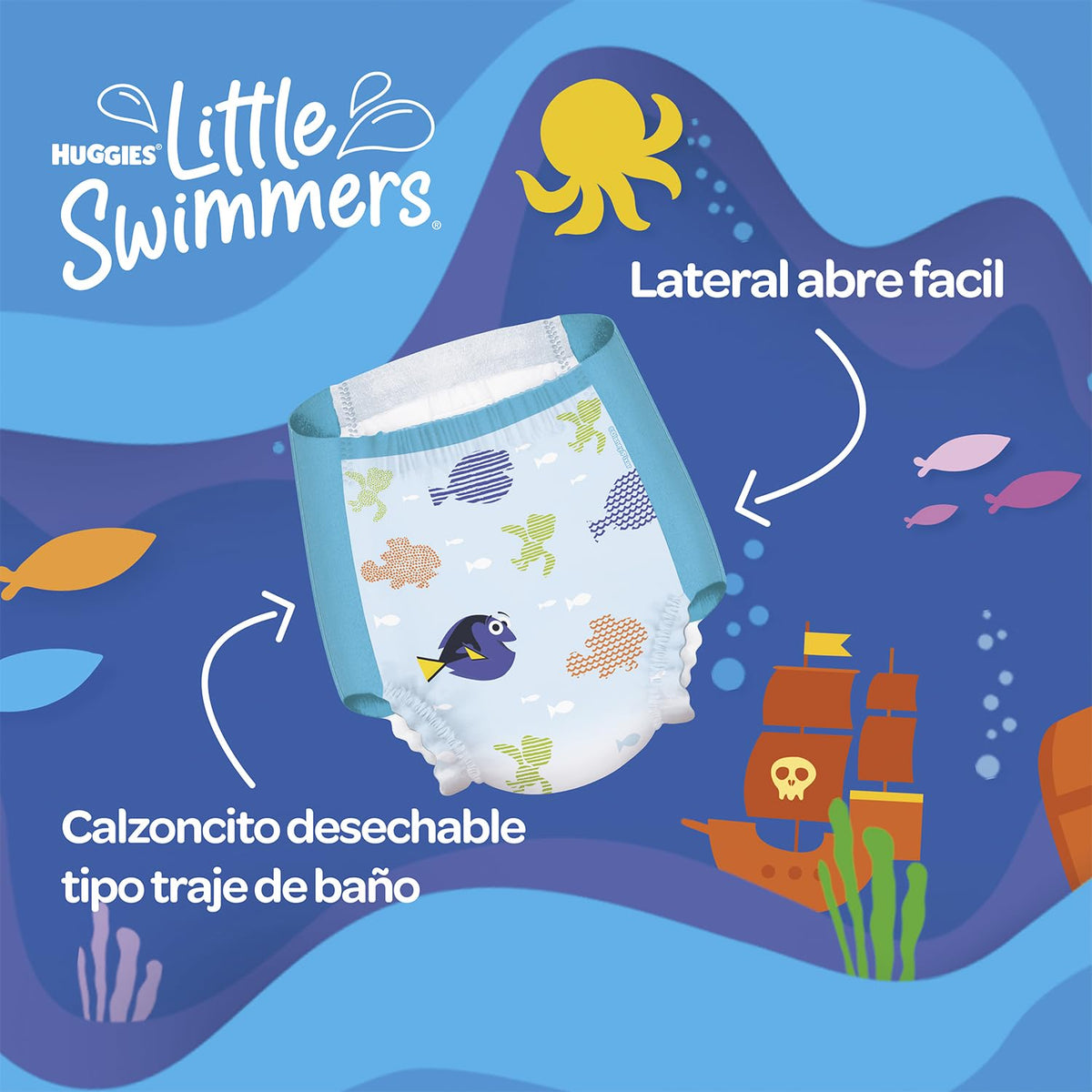 Huggies Little Swimmers Calzoncito Desechable para Nadar, Talla Grande