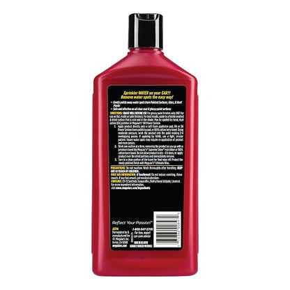 Meguiar's Oficial Classic Removedor De Marcas De Agua A3714 473 ml | Removedor de manchas de agua y pulido, elimina las manchas de agua de la pintura, el vidrio y el cromo