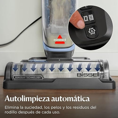 Bissell CrossWave Edge Zero-Gap Trapeador al aspiradora en seco húmedo, 4111A | Potente succión para suelos de baldosas y eliminación de manchas; borde de espacio cero llega a zócalos y esquinas