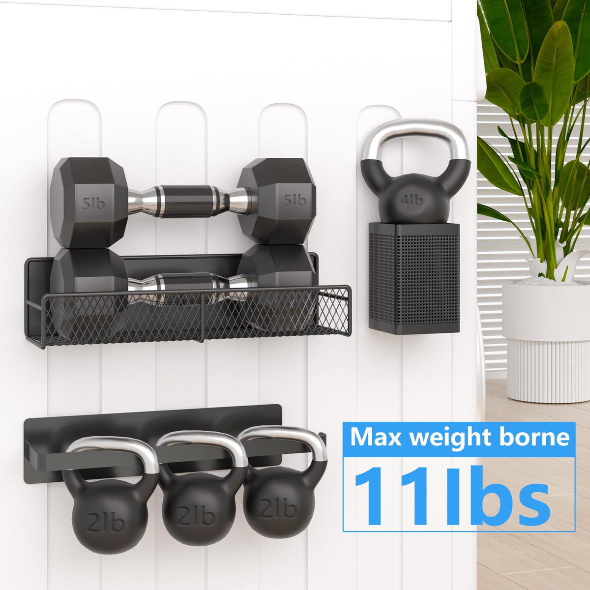 Estantes magnéticos para Lavadora, Paquete de 6, Organizador magnético de Metal Resistente, Color Negro con Organizador de Perchas, Soporte de Herramientas, Estante de Ahorro de Espacio para el hogar