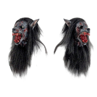 Black Wolf, Máscara de Hombre Lobo Bestia Sangrienta, Máscaras de Hombres Lobo Ideal para Disfraz de Halloween