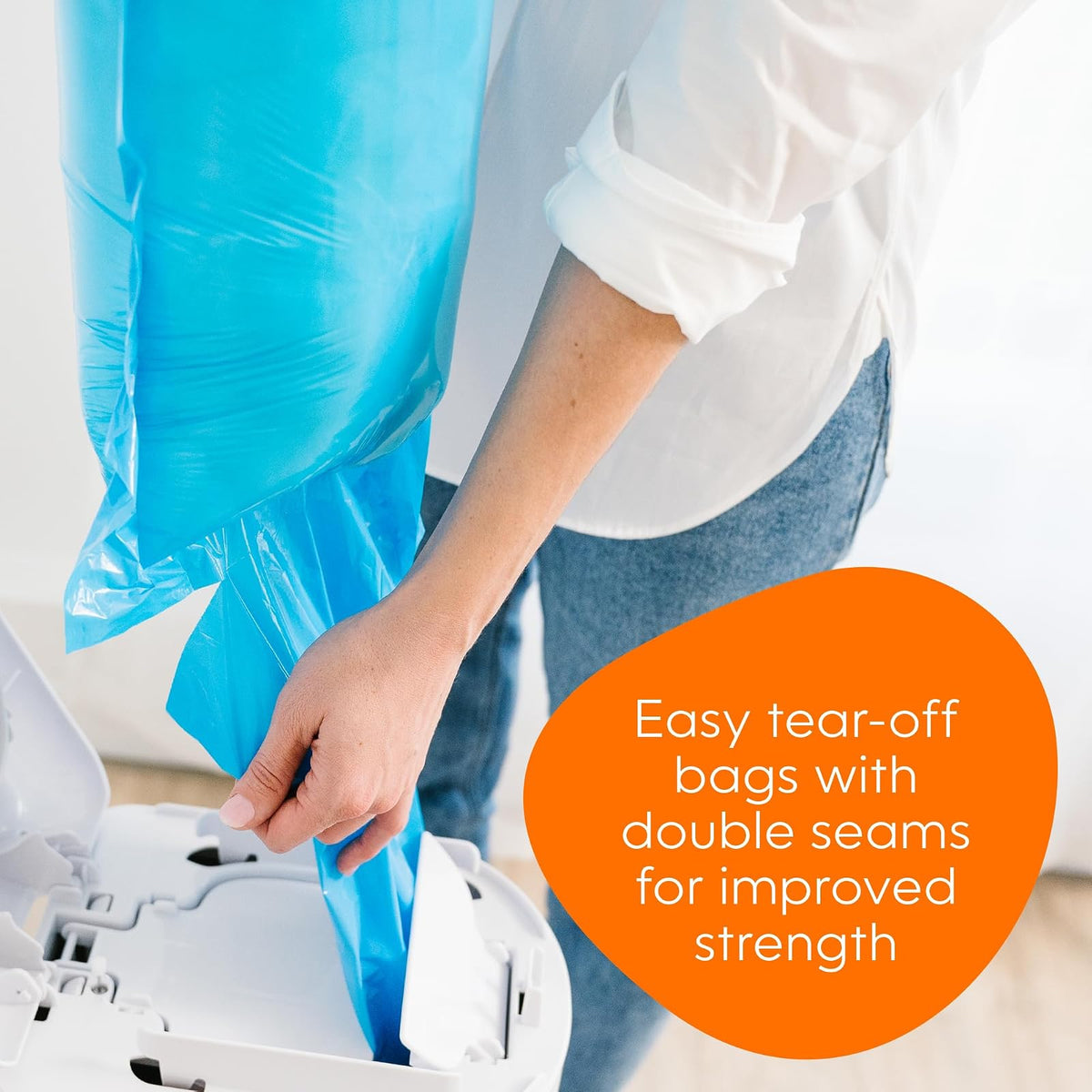Recambio de bolsas Diaper Genie Easy Roll | Incluye 18 bolsas y puede contener hasta 846 pañales tamaño recién nacido