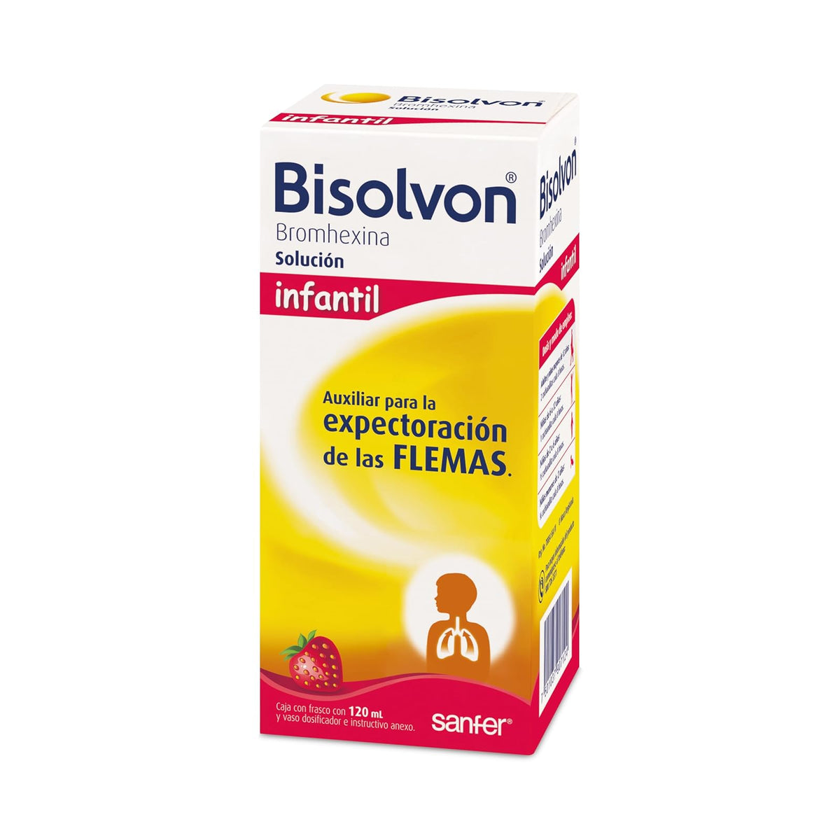 Bisolvon Jarabe, Infantil, Sabor Fresa, 120ml