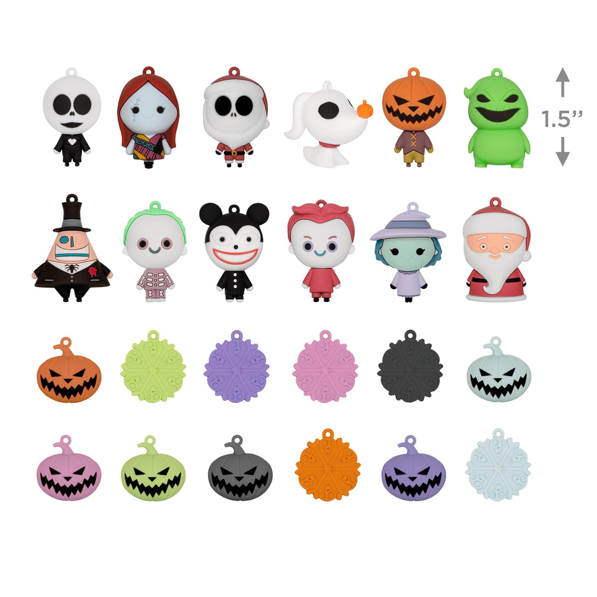 Hallmark Disney Tim Burton's The Nightmare Before Christmas - Caja de calendario de cuenta regresiva con 24 mini adornos, regalos para fanáticos de Disney