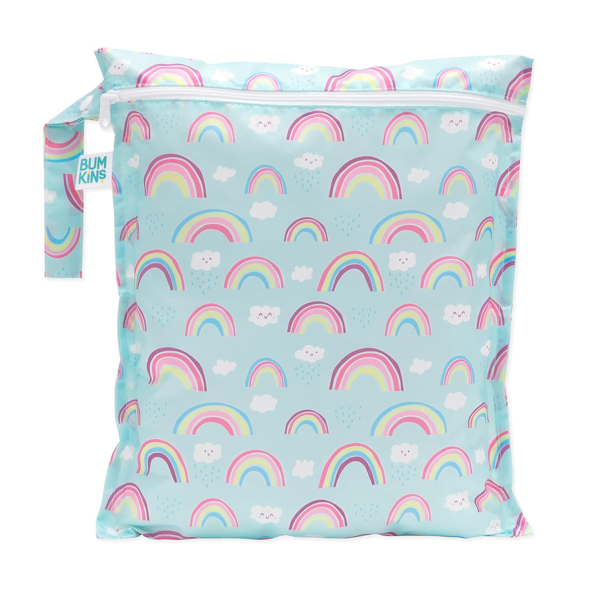 Bumkins Bolsa Húmeda Impermeable para Bebé y Viajes - Wet Bag - Bolsa húmeda - multicolor - fantasÃ­a (Rainbows)