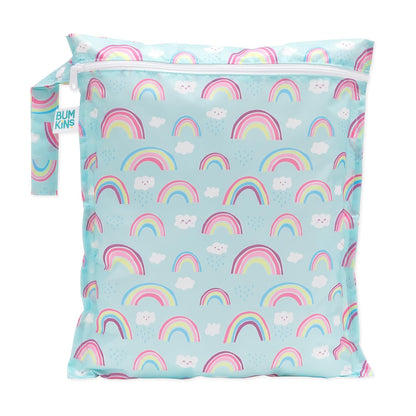 Bumkins Bolsa Húmeda Impermeable para Bebé y Viajes - Wet Bag - Bolsa húmeda - multicolor - fantasÃ­a (Rainbows)