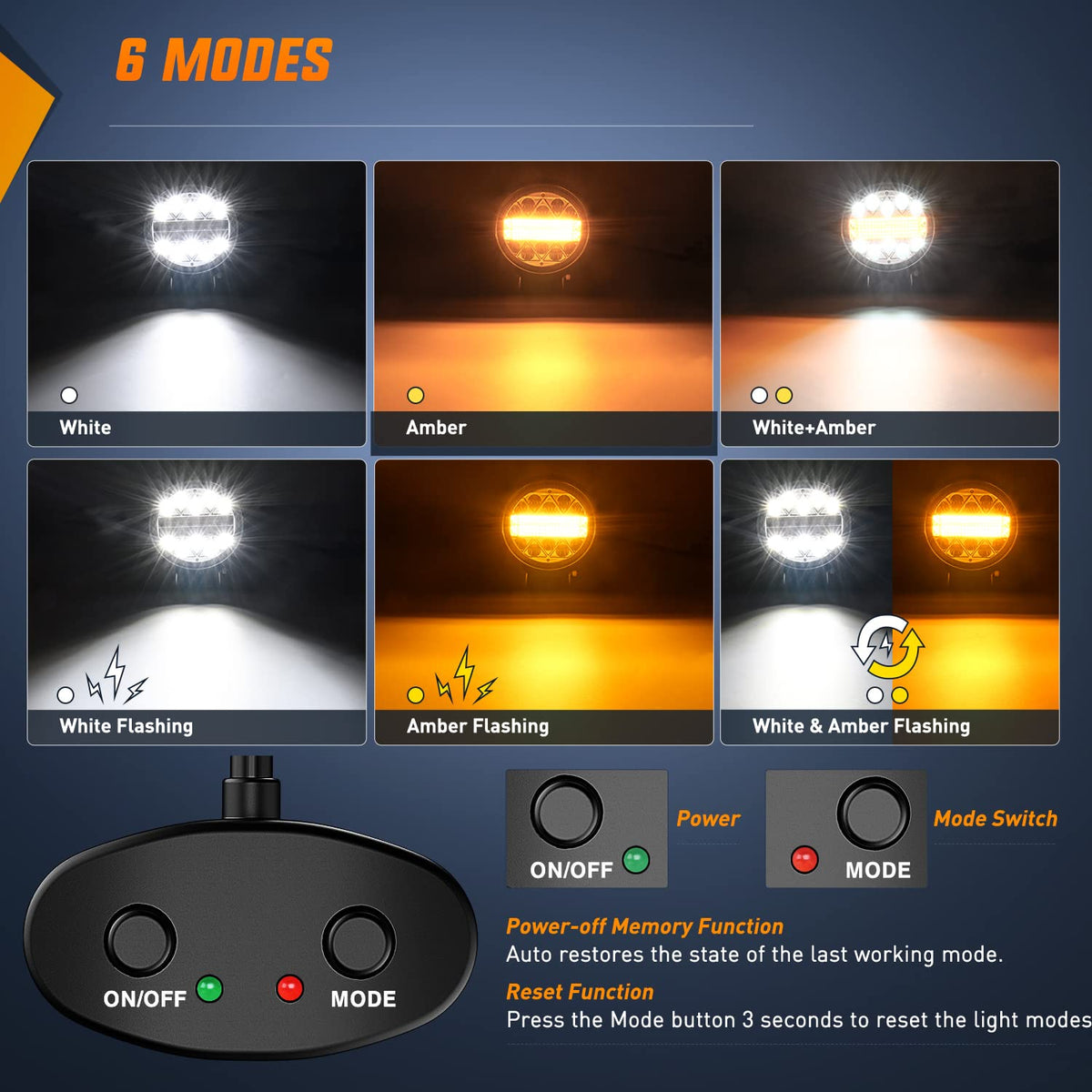Nilight - 2 barras de luz LED de 4.5 pulgadas y 27 W, función de memoria, ideal para niebla y nieve, todoterreno, camión, cuatrimoto, jeep, barco, con kit de arnés de cableado de 16 AWG, 2 cables