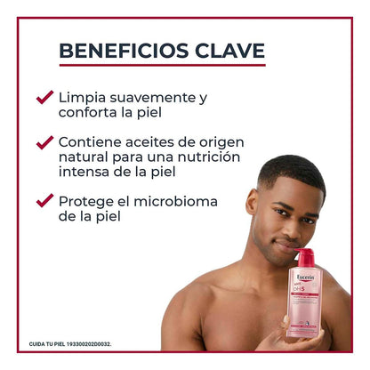 EUCERIN pH5 Aceite & Gel de ducha 400ml, Para Piel seca y Sensible | Para Piel Seca, Para Piel Sensible