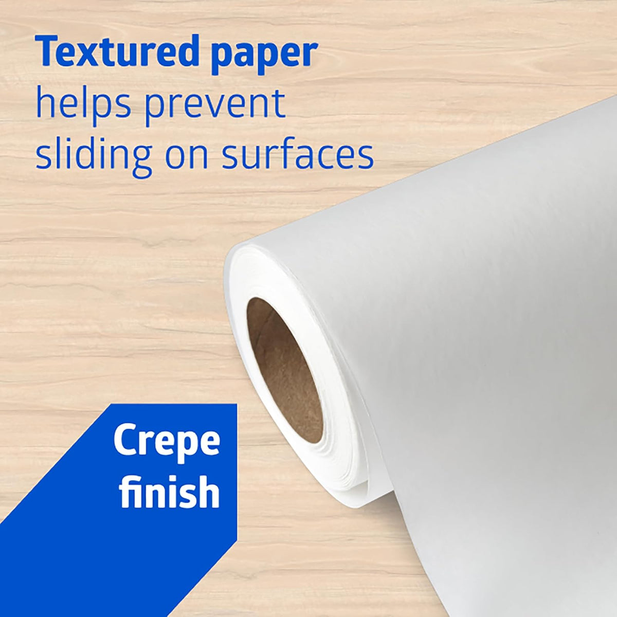Medline - Papel de mesa para exámenes médicos, papel de mesa crepé, 21 x 15 pies, caja de 12 rollos