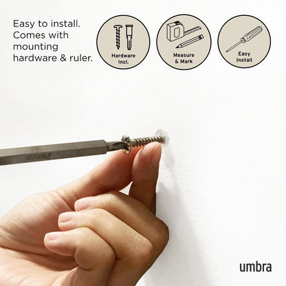 umbra Flip 5 ganchos, Blanco