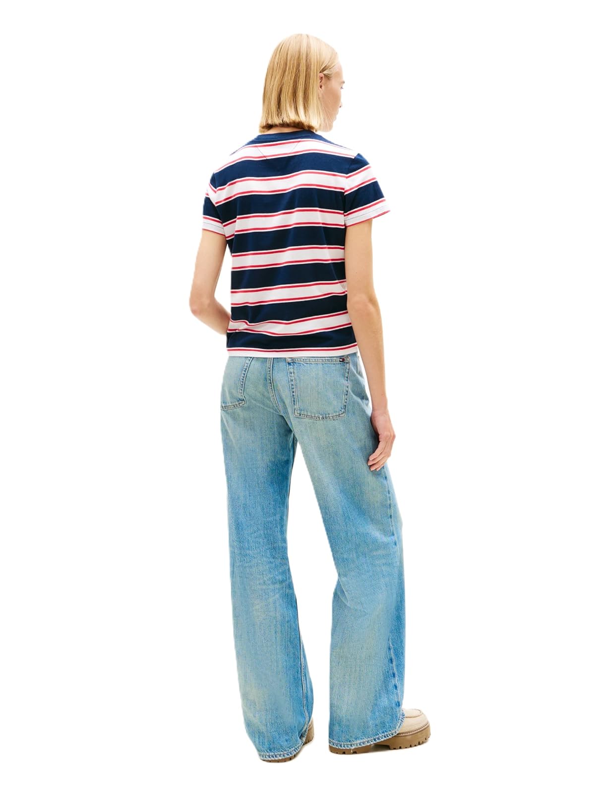 Tommy Hilfiger Playera Manga Corta Mujer 0A7 para Mujer, M