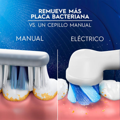 Oral B Cepillo Eléctrico Precision Clean Limpieza Profunda Remueve más Placa, 1 Unidad