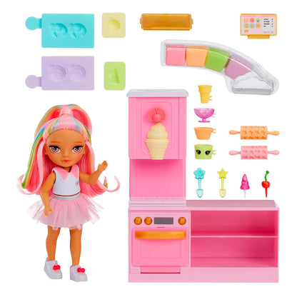 Rainbow High, Tienda de Postres con Kandy, Set de Juego con Muñeca, Más de 20 Accesorios, 4 Años en Adelante