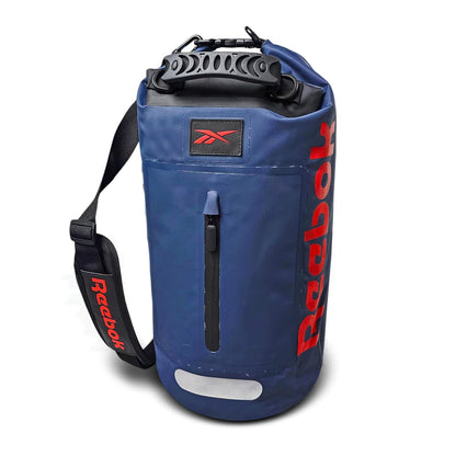 Reebok - Dry Bag, Capacidad de 20 litros, Color Azul/Rojo