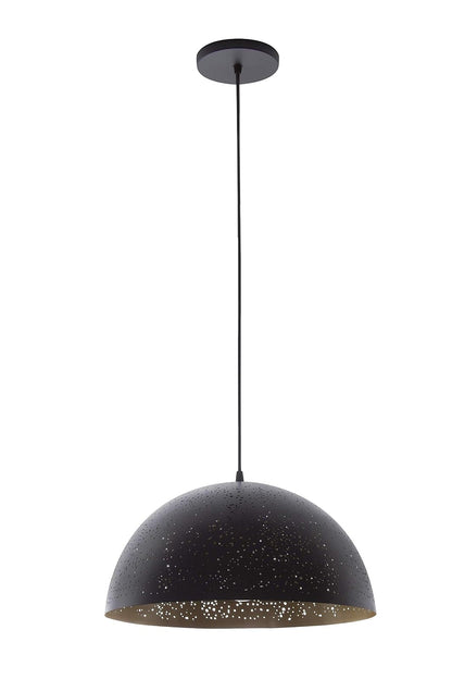 MAXXI MX-CL8017 Candil Decorativo Techo, Aluminio Negro Mate, E26