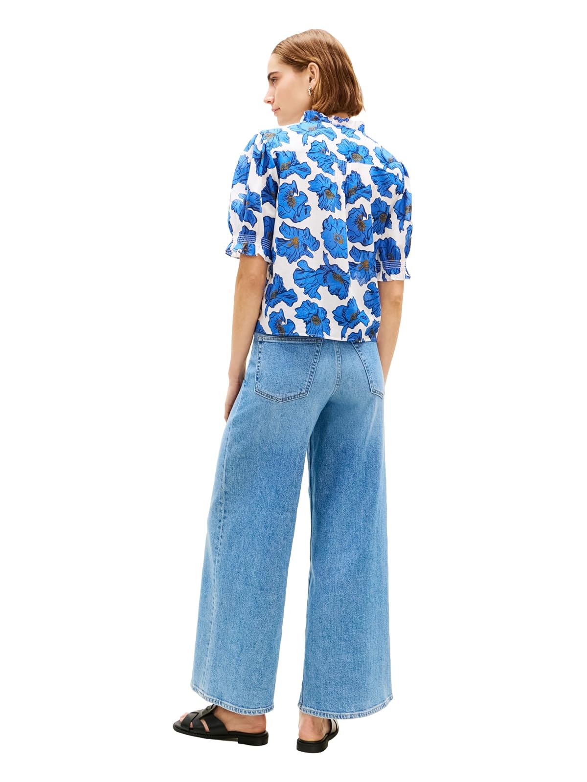 Tommy Hilfiger - Blusa Cambric de Manga Corta