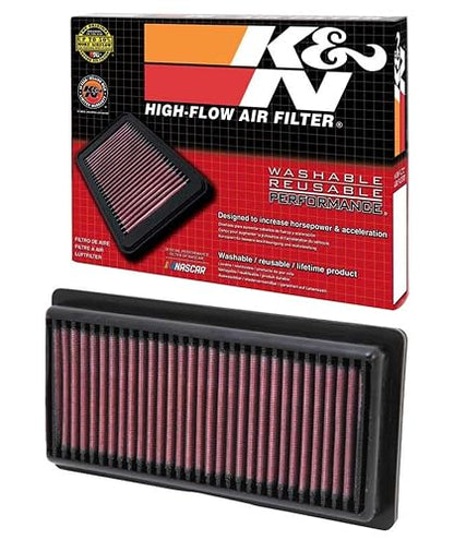 K&N Filtro de Aire del Motor Reutilizable y Lavable 33-2479 para Nissan Versa/Versa Note 2012-2019