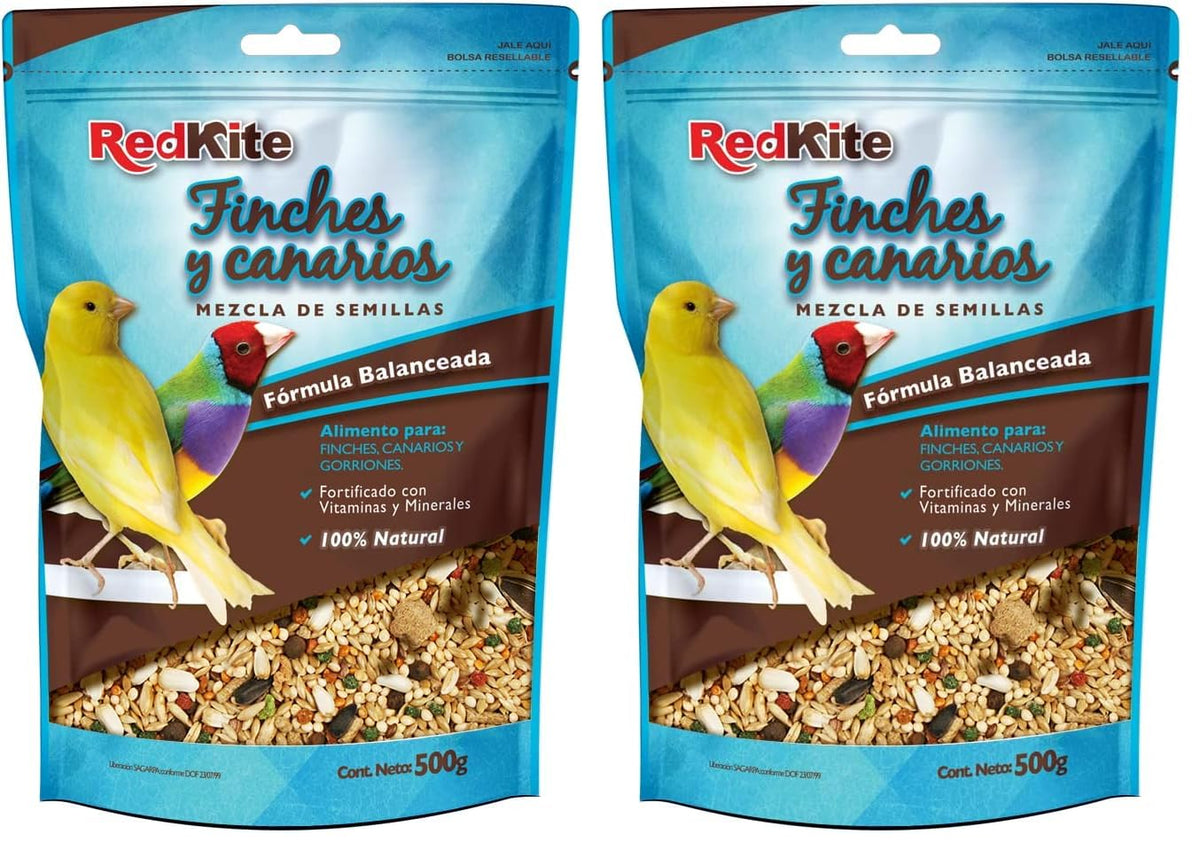 Red Kite Mezcla DE Semillas P/Canarios Y Finches 500 G (Paquete de 2)