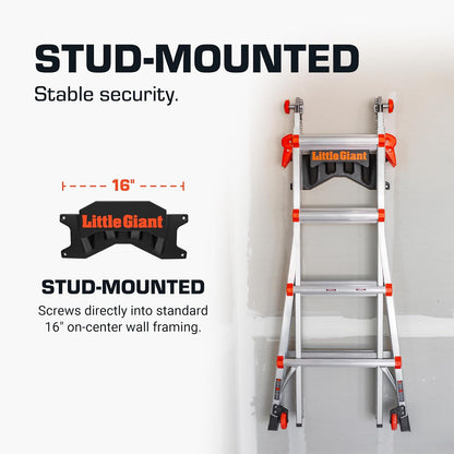 Little Giant Ladders, soporte para escalera, accesorio para escalera, plástico, negro/naranja, (15097)