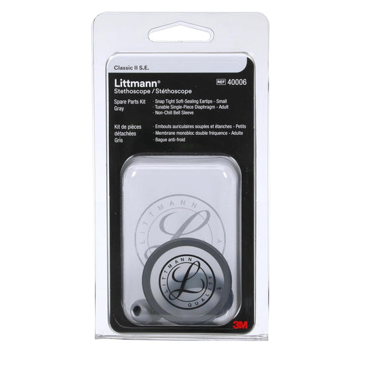 3M Littmann Oliva Goma Quita Frío Diafragma/Anillo, color Gris, Adulto | Incluye orejas pequeñas de sellado suave y hermético, diafragma ajustable