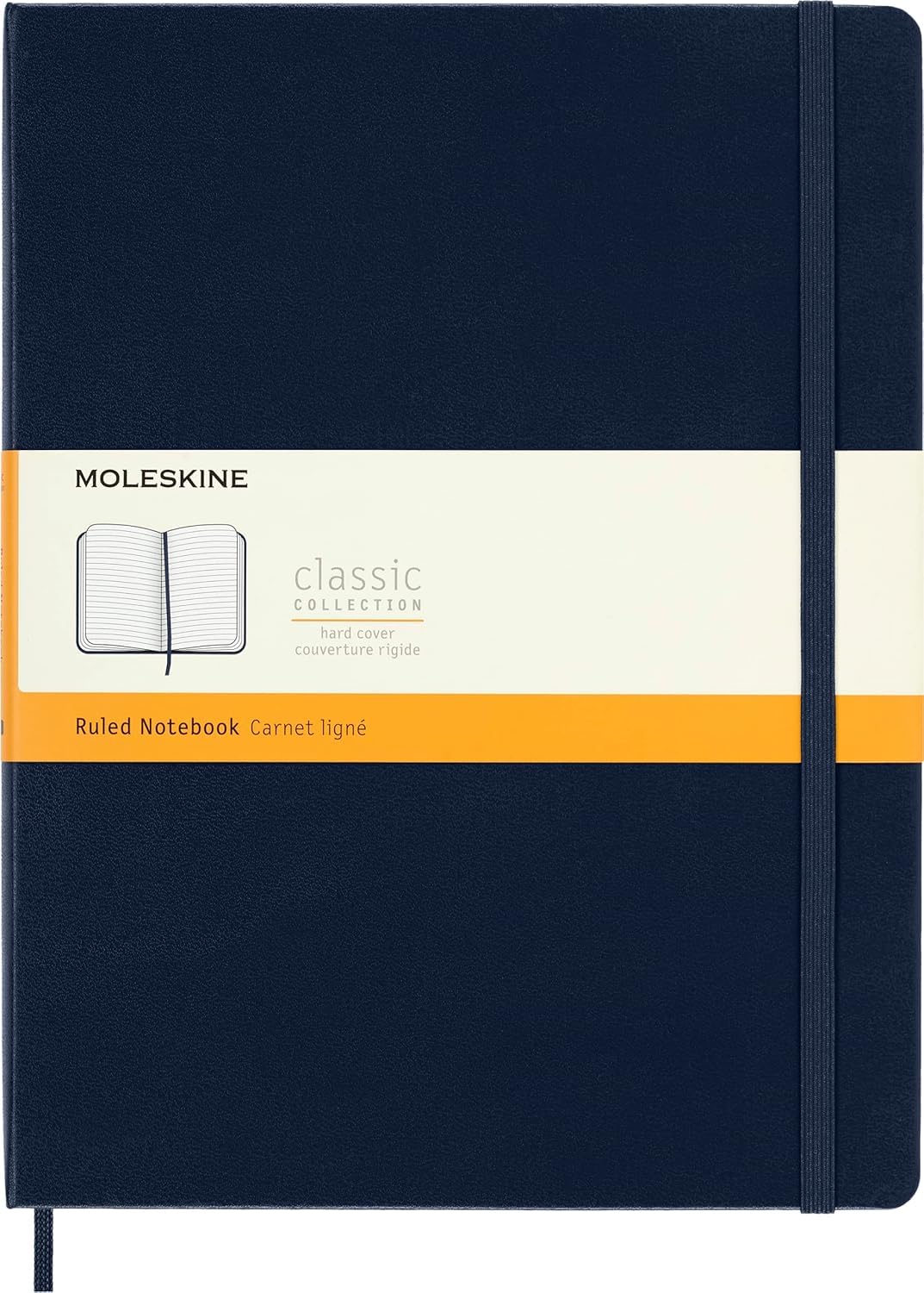 Moleskine Libreta Clásica Extra Grande Azul Zafiro, Pasta Dura - Rayas - Azul