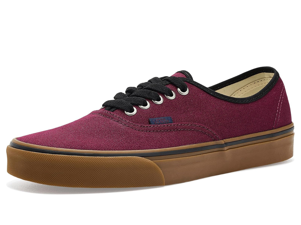 Vans Authentic Tenis Clásicos de Lona Unisex - 25.0 cm - Rojo Borgoña