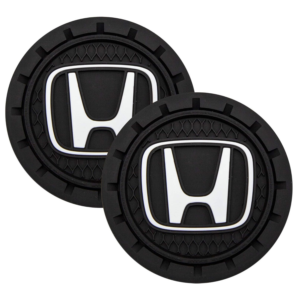 Plasticolor Posavasos de Plástico para Honda, Negro, 000675R01