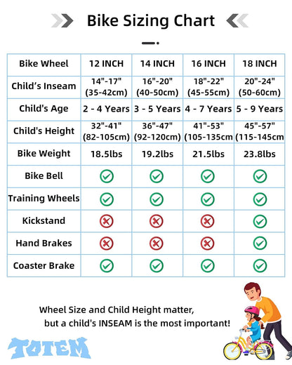 JOYSTAR - Bicicleta infantil para niños de 2 a 12 años y niñas, de 12 a 20 pulgadas estilo BMX para niños con ruedas de entrenamiento, bicicleta para niños y niños, varios colores