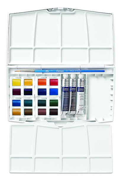 Winsor & Newton 390375 Est Cot Plus 375 C/16 Med, 3 Tubos, 1 Pinc
