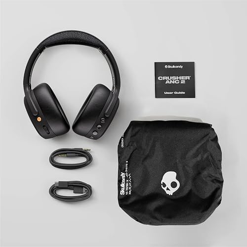 Skullcandy Crusher ANC 2 Wireless Headphones - Realtree Edge Colors Drab | Multi-Sensory Crusher Bass, Over-Ear Fit, Noise Cancelling, 60 Hours Battery, Working Out, Gym, Travel, Study, Music, Gaming
