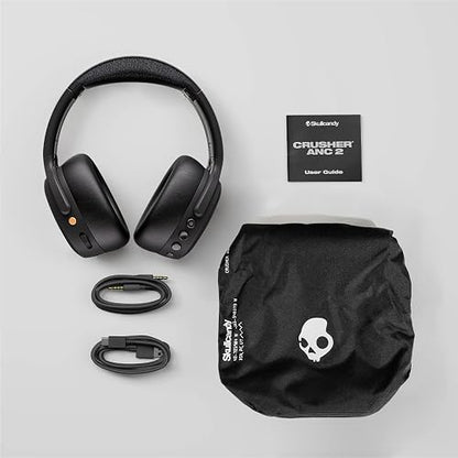 Skullcandy Crusher ANC 2 Wireless Headphones - Realtree Edge Colors Drab | Multi-Sensory Crusher Bass, Over-Ear Fit, Noise Cancelling, 60 Hours Battery, Working Out, Gym, Travel, Study, Music, Gaming